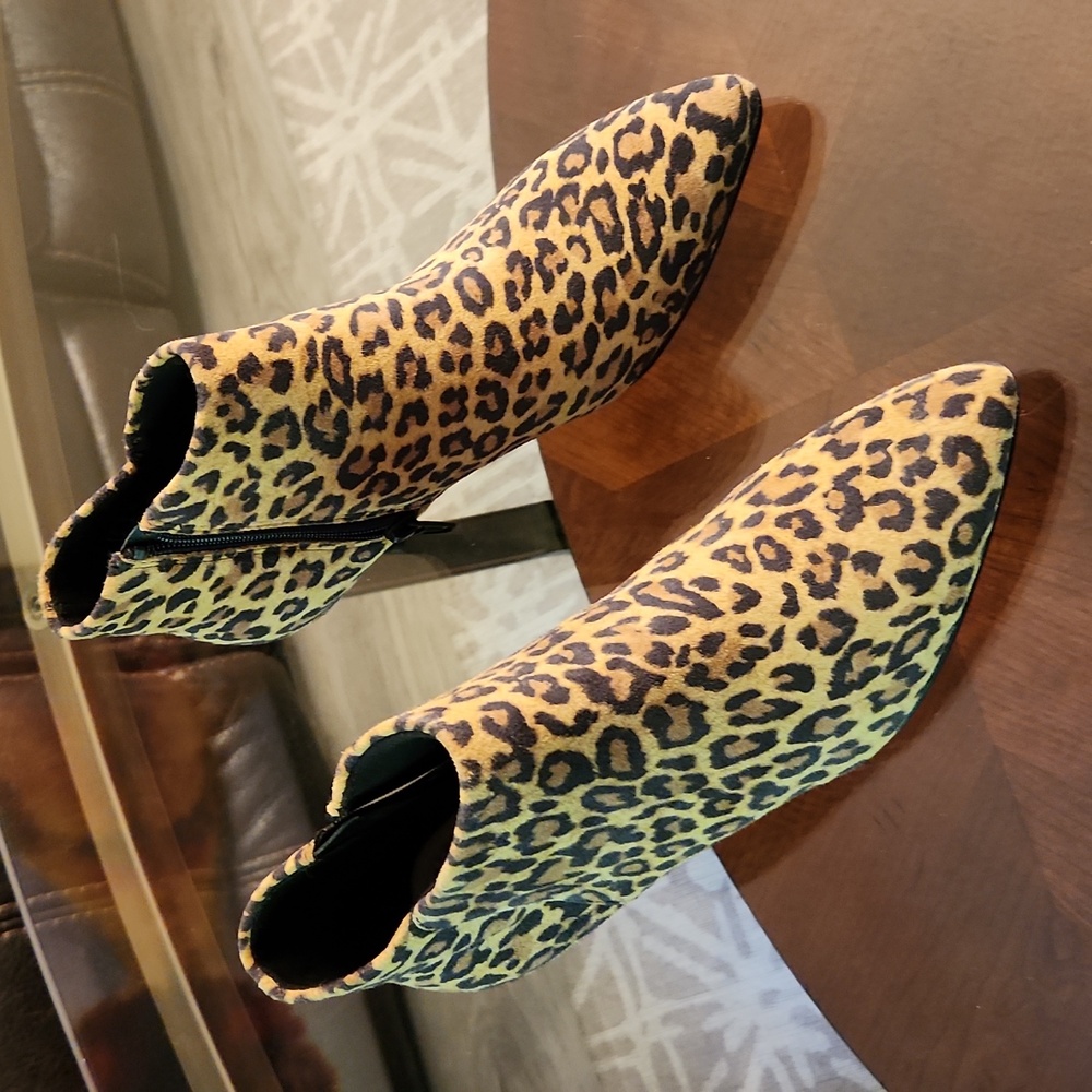 Clarks-Leopard print Ankle boots